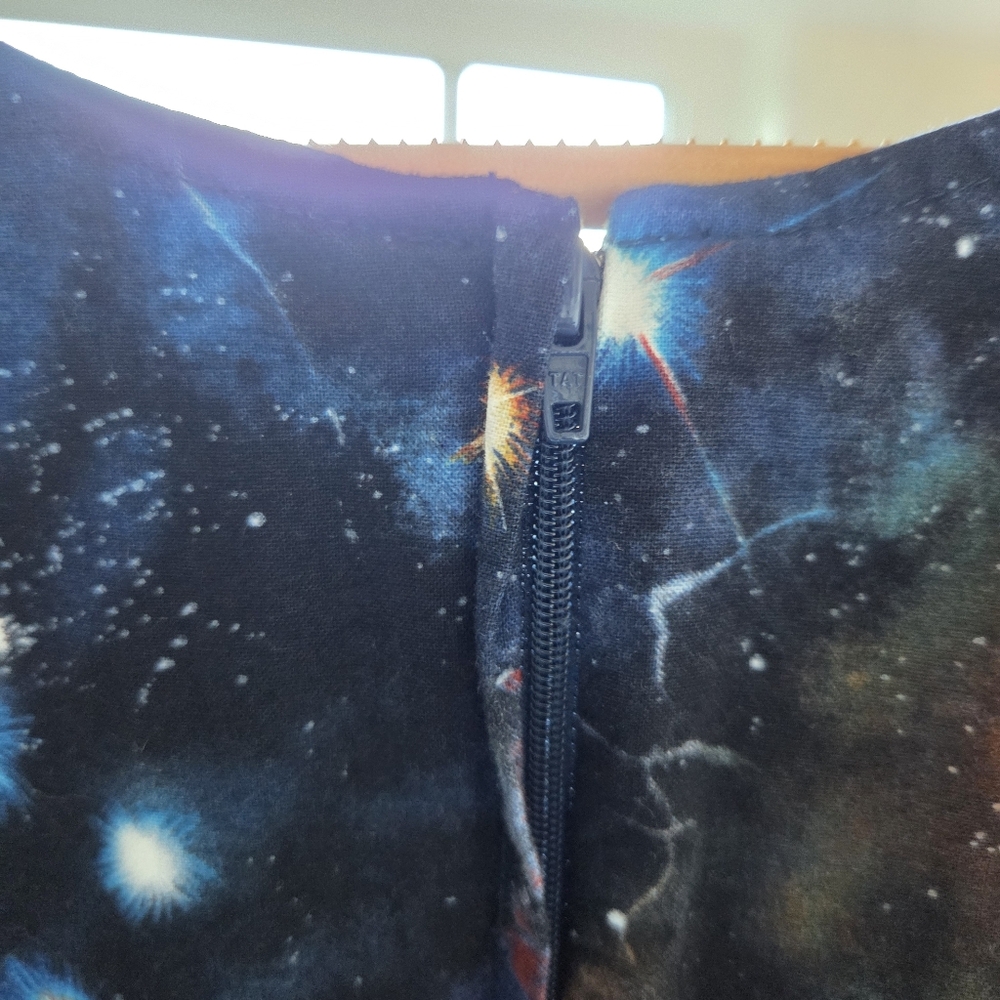 Modcloth Galaxy Universe 100% Cotton Skater Sleeveless Dress Size Small - Picture 4 of 9